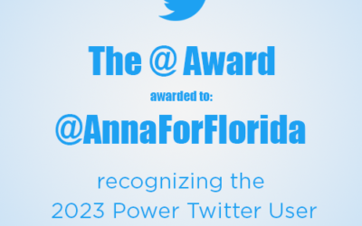 Ozean Media Announces @AnnaforFlorida as Winner of The ‘@’ Award