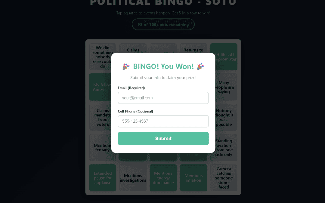 Policy, Politics, and… BINGO?